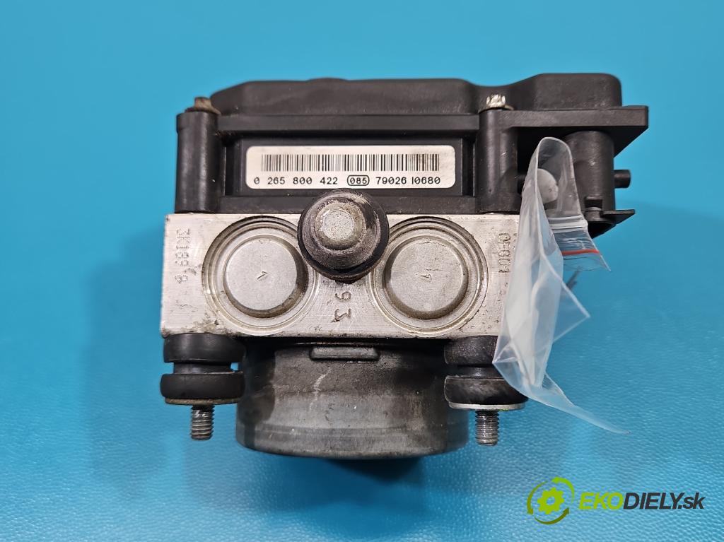 Opel Corsa D 2006-2014 1.0 12V 60 HP manual 44 kW 998 cm3 3- čerpadlo abs 0265800422 (Pumpa ABS)