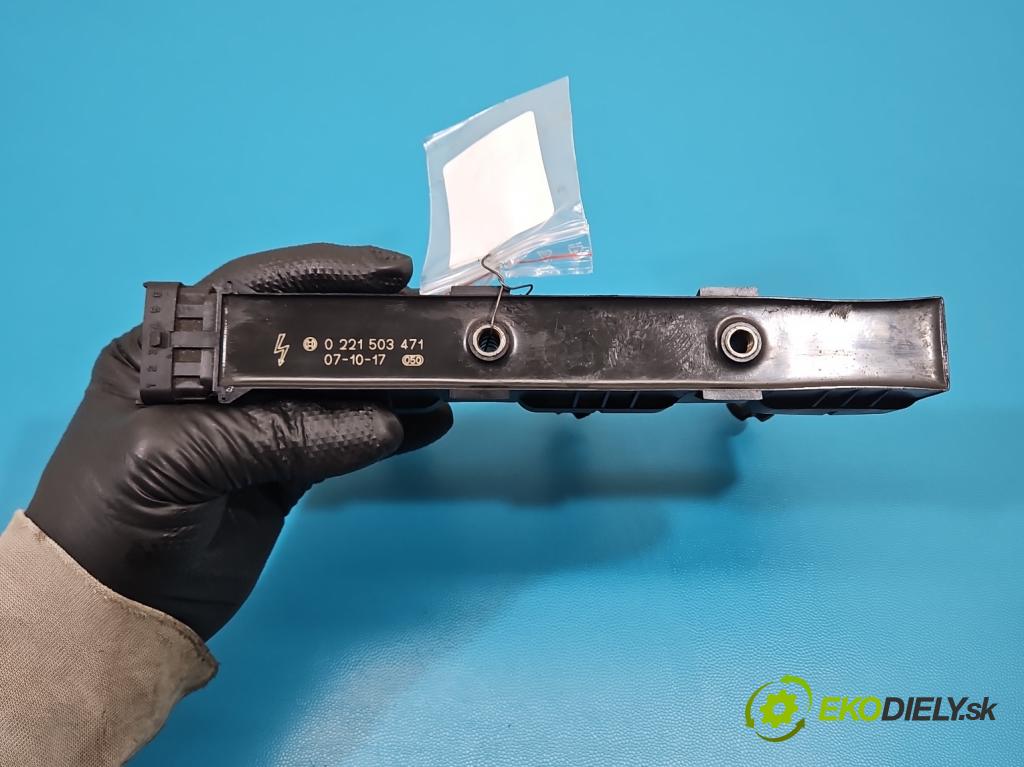 Opel Corsa D 2006-2014 1.0 12V 60 HP manual 44 kW 998 cm3 3- cievka zapaľovacia 0221503471 (Zapaľovacia cievka)