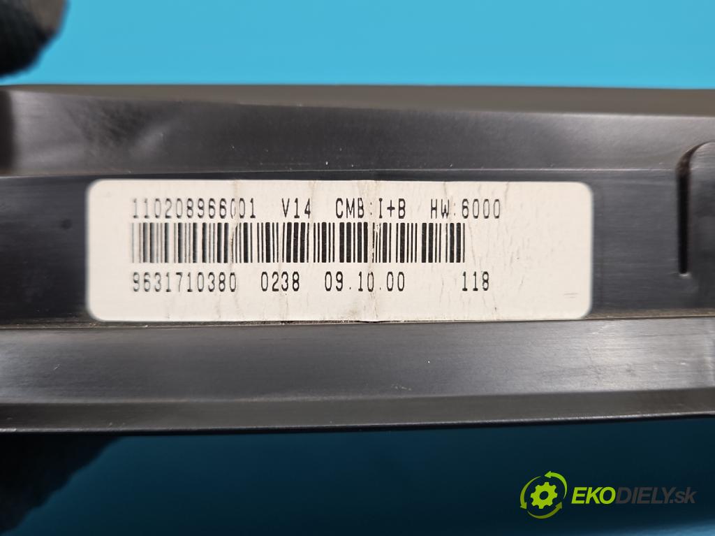 Citroen Xsara Picasso 1.6 8v 88 HP manual 65 kW 1597 cm3 5- prístrojovka/ budíky 9631710380 (Prístrojová doska)