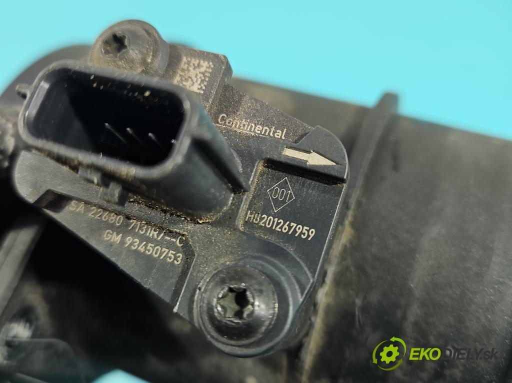 Renault Master III 2010-2024 2.3 DCI 163 HP manual 120 kW 2299 cm3 3- průtokoměr: 93450753 (Váha vzduchu)