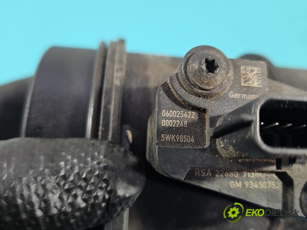 Renault Master III 2010-2024 2.3 DCI 163 HP manual 120 kW 2299 cm3 3- průtokoměr: 93450753 (Váha vzduchu)