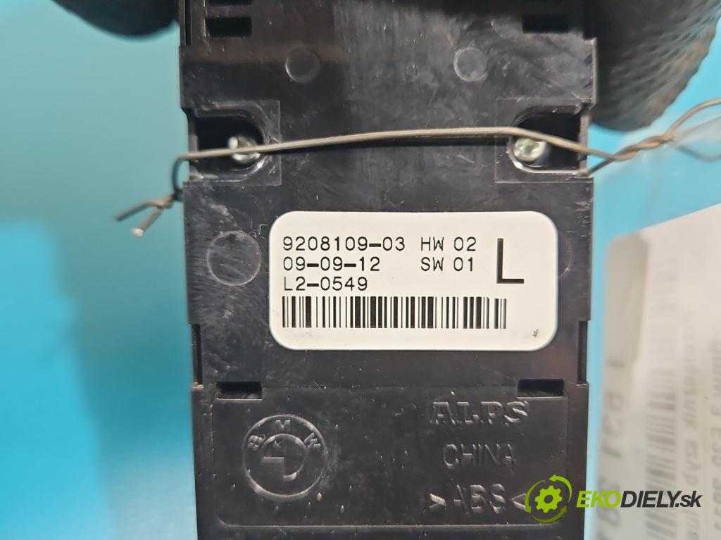 Bmw 3 F30 2011-2018 2.0d 184hp manual 135 kW 1995 cm3 5- prepínač okien spätných zrkadiel 9208109