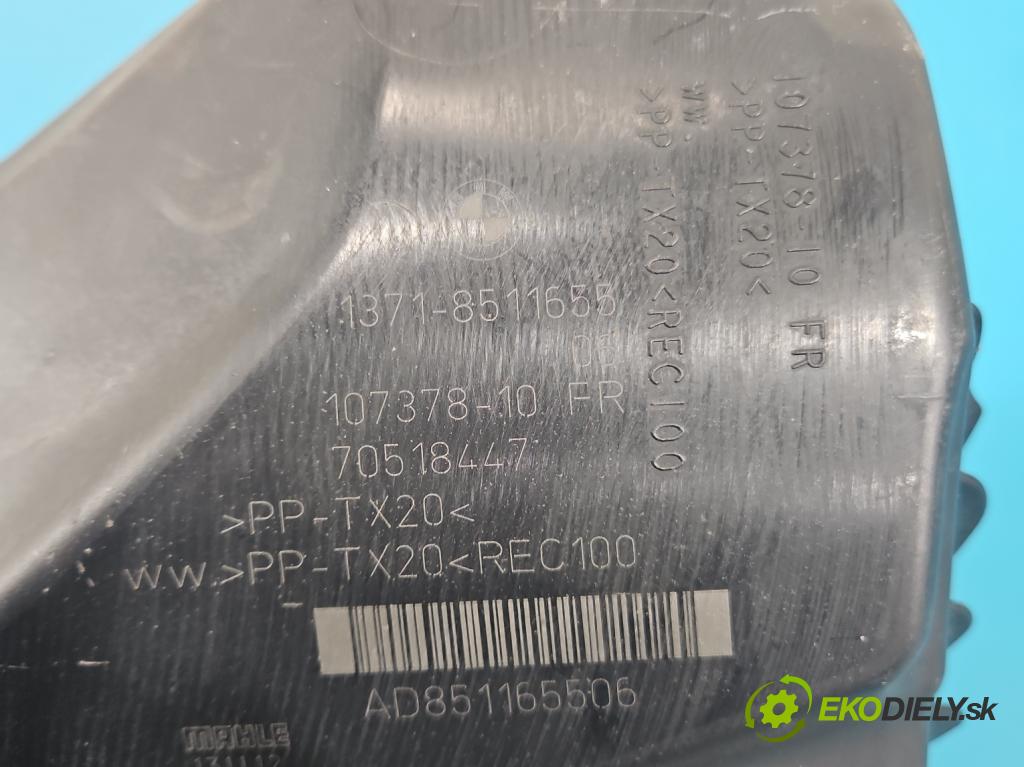 Bmw 3 F30 2011-2018 2.0d 184hp manual 135 kW 1995 cm3 5- obal filtra vzduchu 8511655 (Obal vzduchového filtra)