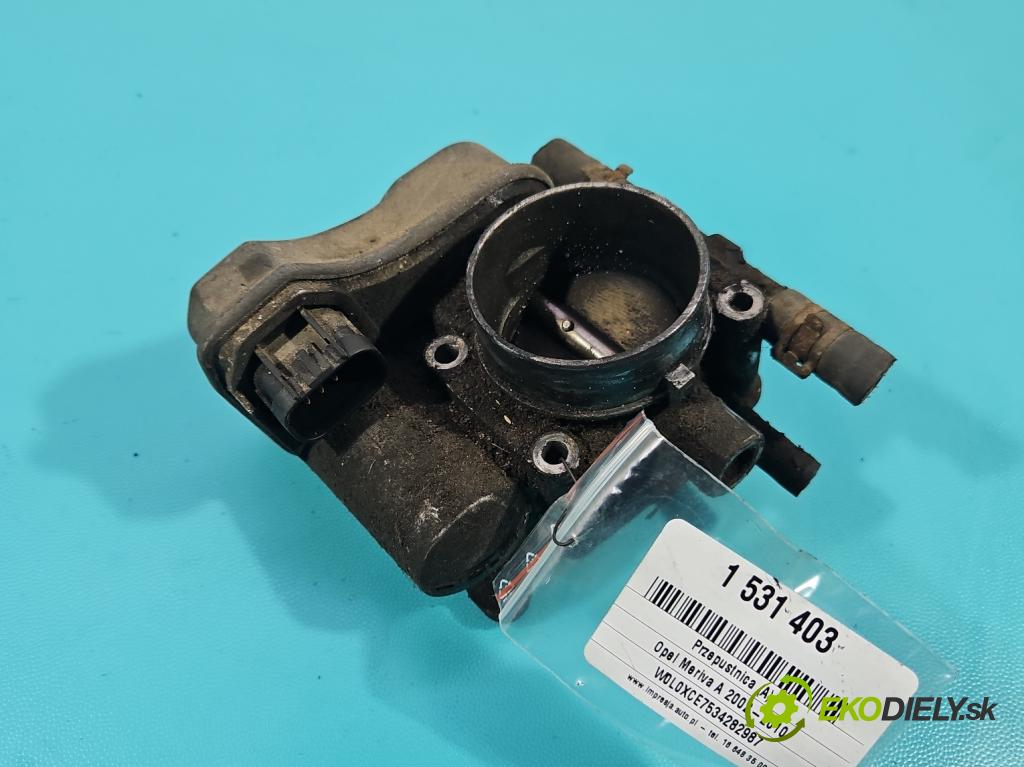 Opel Meriva A 2002-2010 1.6 16v 101 HP manual 74 kW 1598 cm3 5- klapka 25177983 (Škrtiaca klapka)