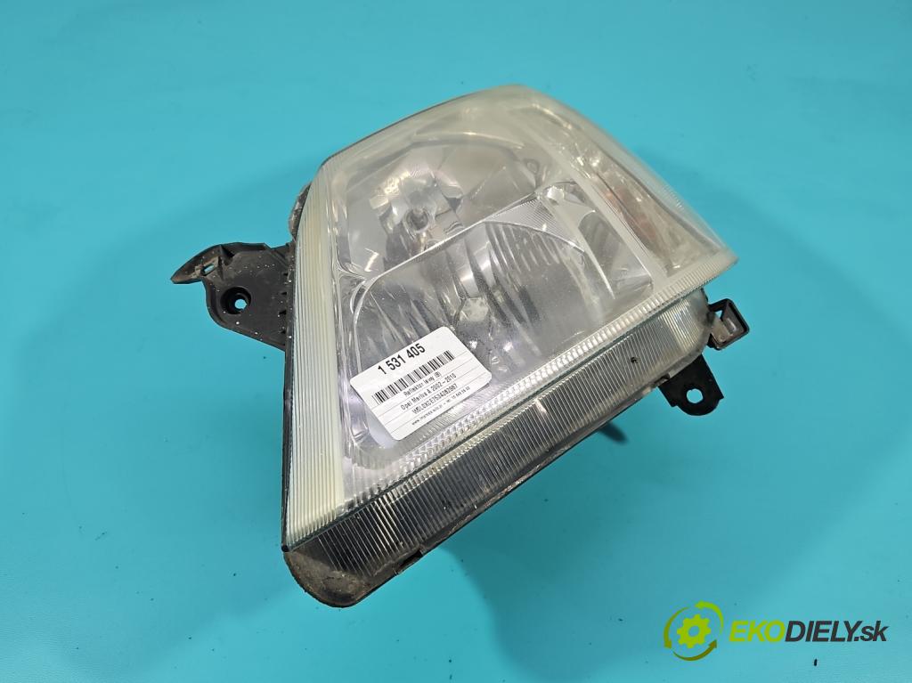 Opel Meriva A 2002-2010 1.6 16v 101 HP manual 74 kW 1598 cm3 5- Reflektor: ľavý 93321052 (Kľučka dverí ostatné)