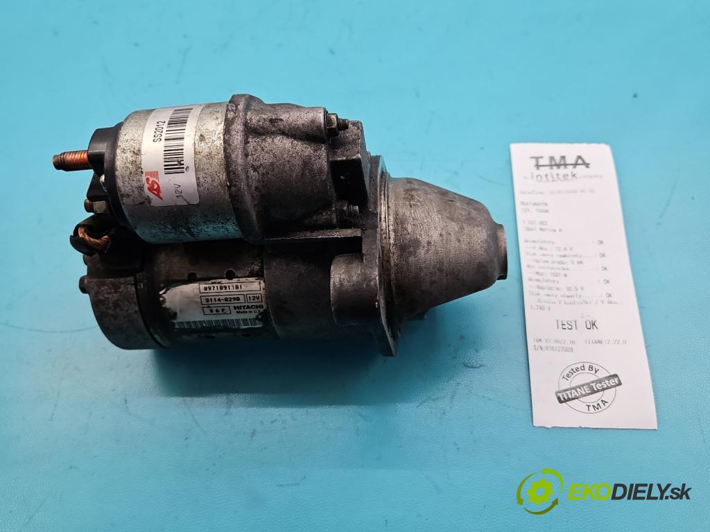 Opel Meriva A 2002-2010 1.7 dti 75 hp manual 55 kW 1686 cm3 5- startér: 8971891181 (Startér)