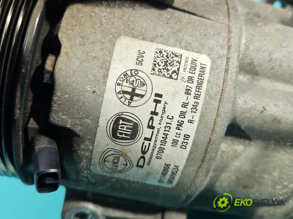 Alfa romeo Giulietta 1.4 T 170 HP manual 125 kW 1368 cm3 5- Kompresor: klimatizácie 50509534 (Kompresor klimatizácie)