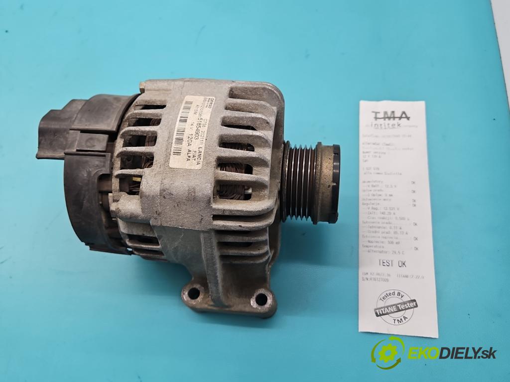 Alfa romeo Giulietta 1.4 T 170 HP manual 125 kW 1368 cm3 5- Alternator 51854903 (Alternátor)