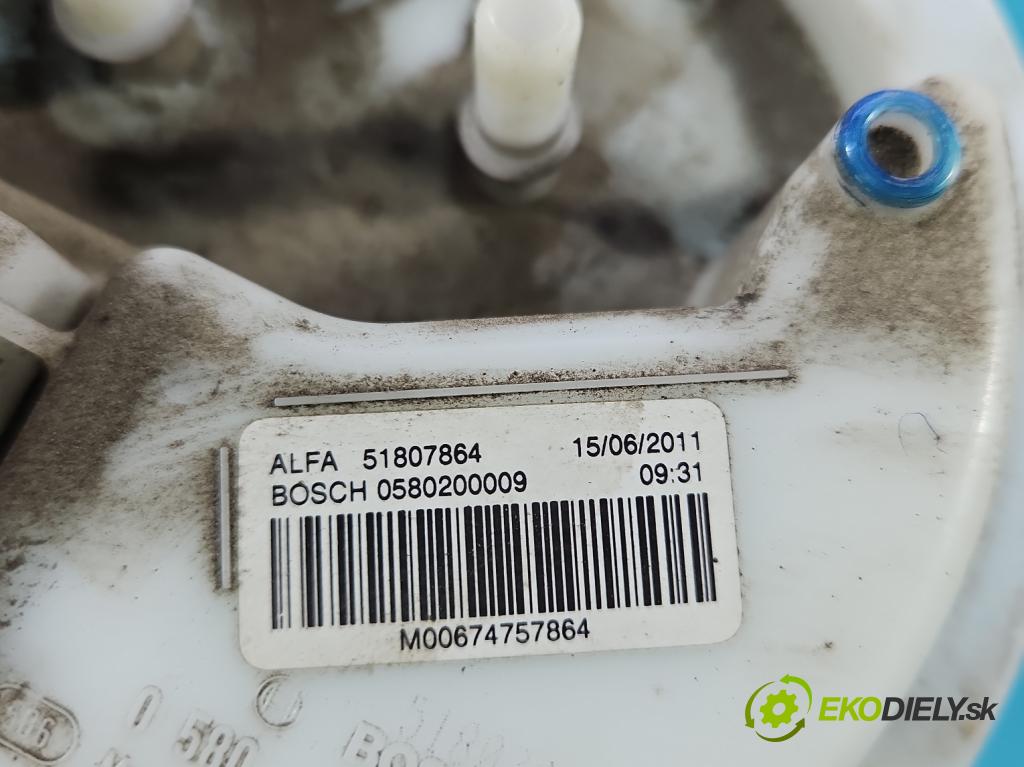 Alfa romeo Giulietta 1.4 T 170 hp manual 125 kW 1368 cm3 5- čerpadlo paliva 0580200009