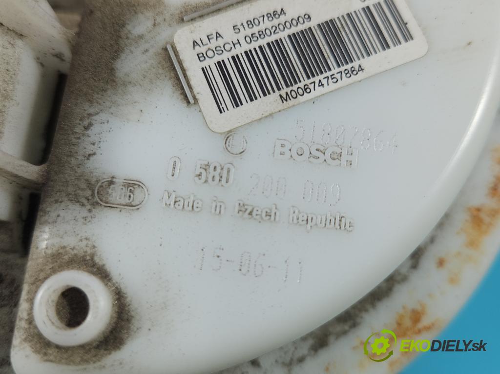 Alfa romeo Giulietta 1.4 T 170 hp manual 125 kW 1368 cm3 5- čerpadlo paliva 0580200009