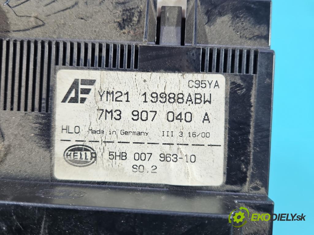 Vw Sharan I 1995-2010 1.9 tdi 116 HP manual 85 kW 1896 cm3 5- panel kúrenia 7M3907040A