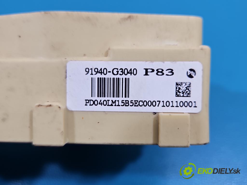 Hyundai I30 III 2016- 1.5 DPI 16V 110 HP manual 80.9 kW 1498 cm3 5- riadiaca jednotka ostatné 91940-G3040