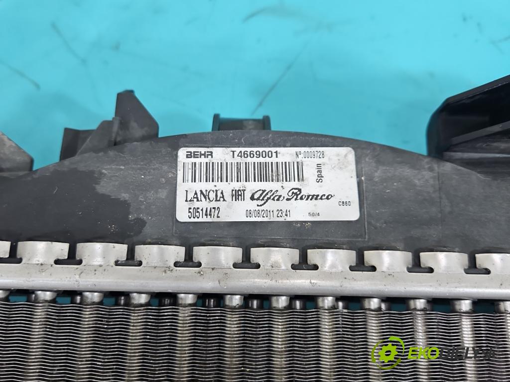 Alfa romeo Giulietta 1.4 T 170 hp manual 125 kW 1368 cm3 5- Chladič vody 50514472 (Vodní chladič)