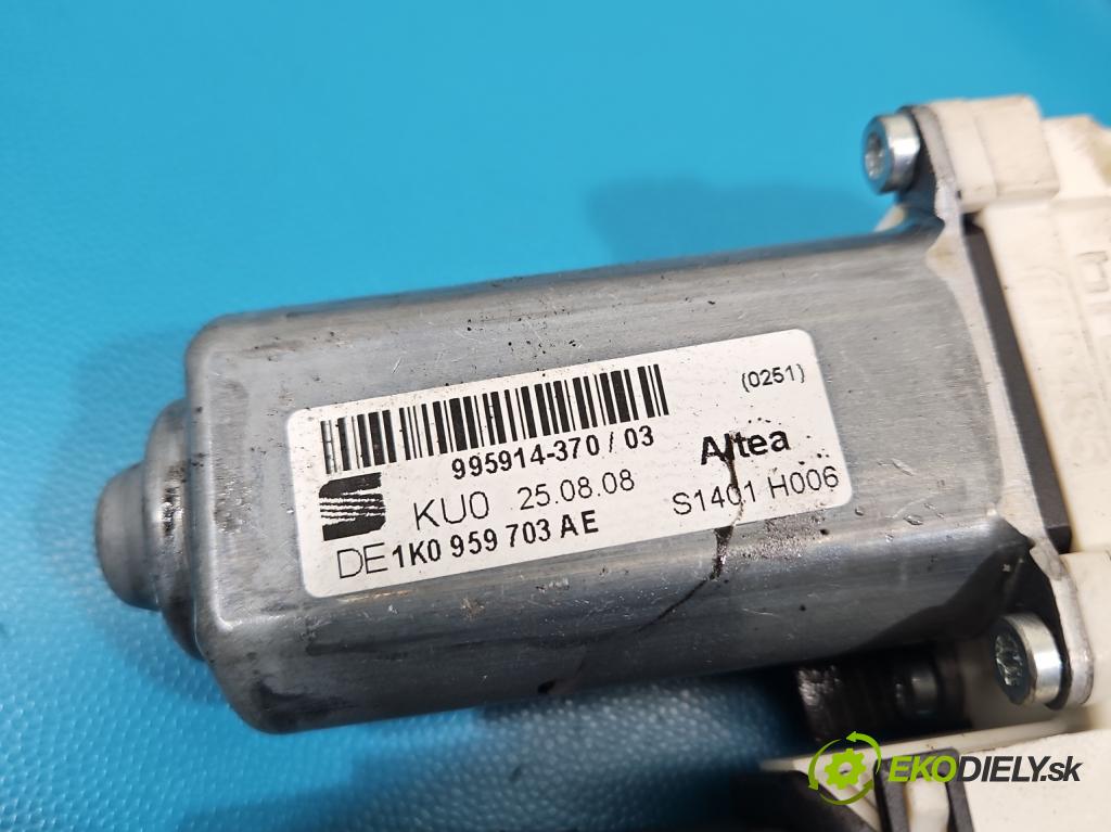 Seat Altea 1.9 tdi (BXE) 105 HP manual 77 kW 1896 cm3 5- mechanizmus okna zadné ľavý 1K0959703AE