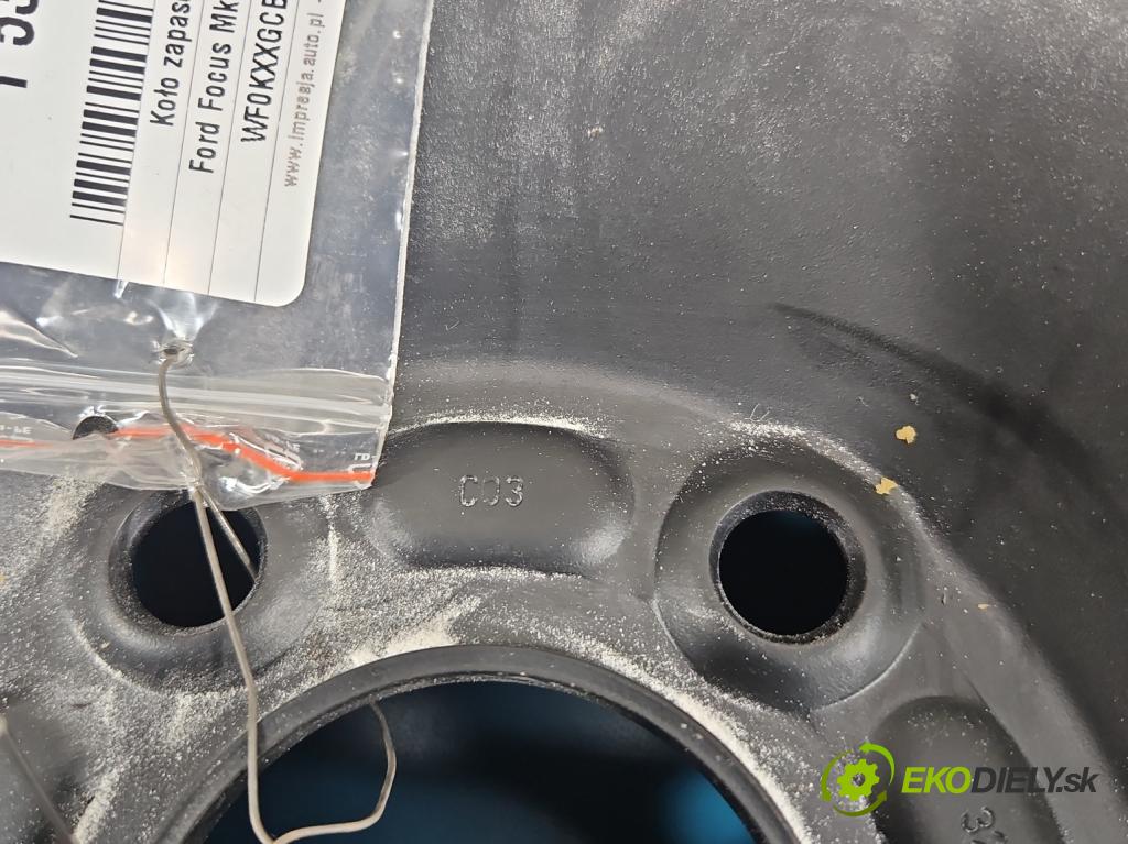 Ford Focus Mk3 2010-2018 1.6 16v 105 HP manual 77 kW 1596 cm3 5- koleso rezervne 16"