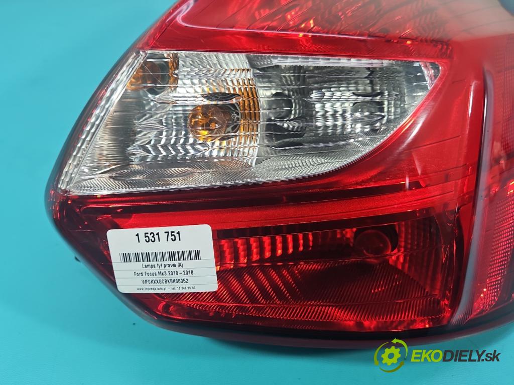 Ford Focus Mk3 2010-2018 1.6 16v 105 HP manual 77 kW 1596 cm3 5- svetlo / reflektor zadné pravé BM51-13404-AG (Kľučka dverí ostatné)