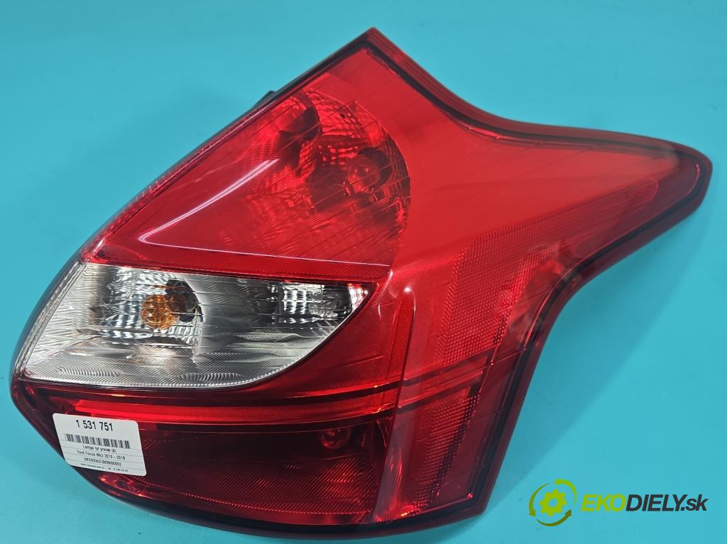 Ford Focus Mk3 2010-2018 1.6 16v 105 HP manual 77 kW 1596 cm3 5- svetlo / reflektor zadné pravé BM51-13404-AG (Kľučka dverí ostatné)