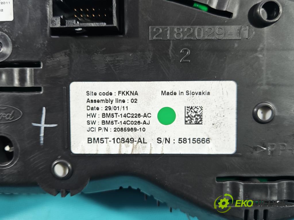 Ford Focus Mk3 2010-2018 1.6 16v 105 HP manual 77 kW 1596 cm3 5- prístrojovka/ budíky BM5T-10849-AL (Prístrojová doska)