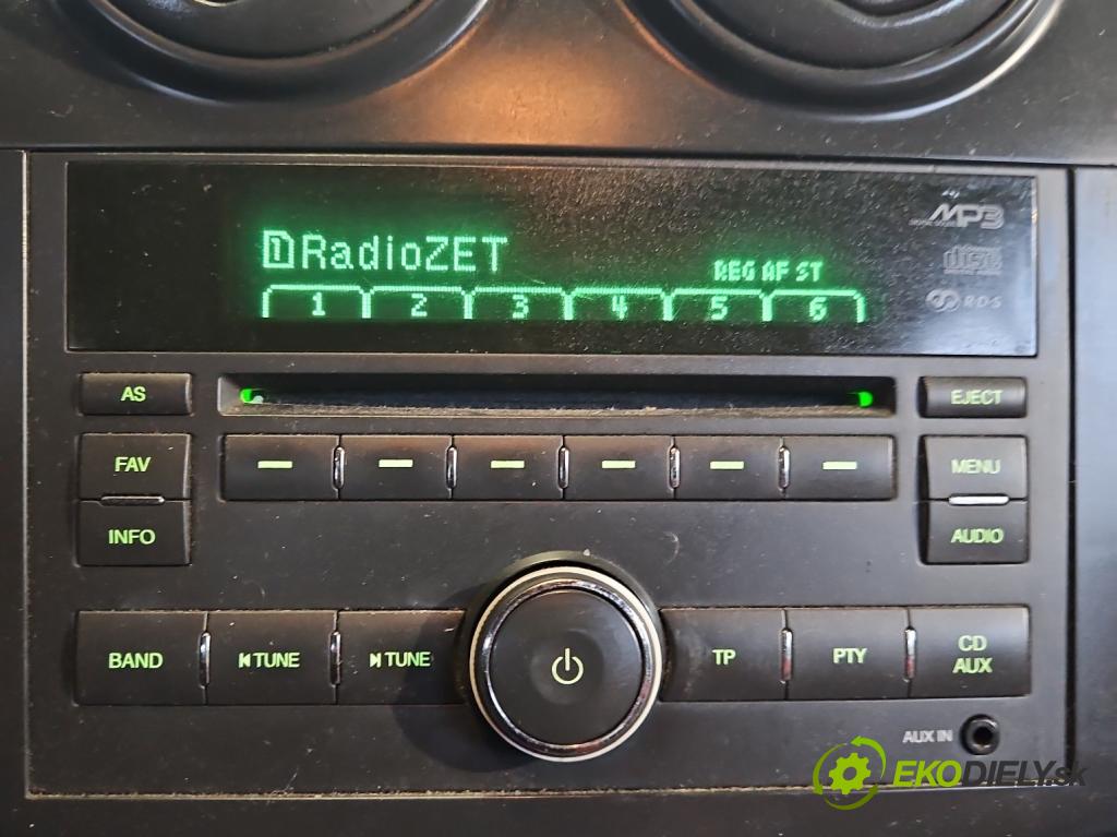 Chevrolet Aveo T250 2006-2011 1.2b 72 HP manual 53 kW 1150 cm3 4- Radio originál 96989220
