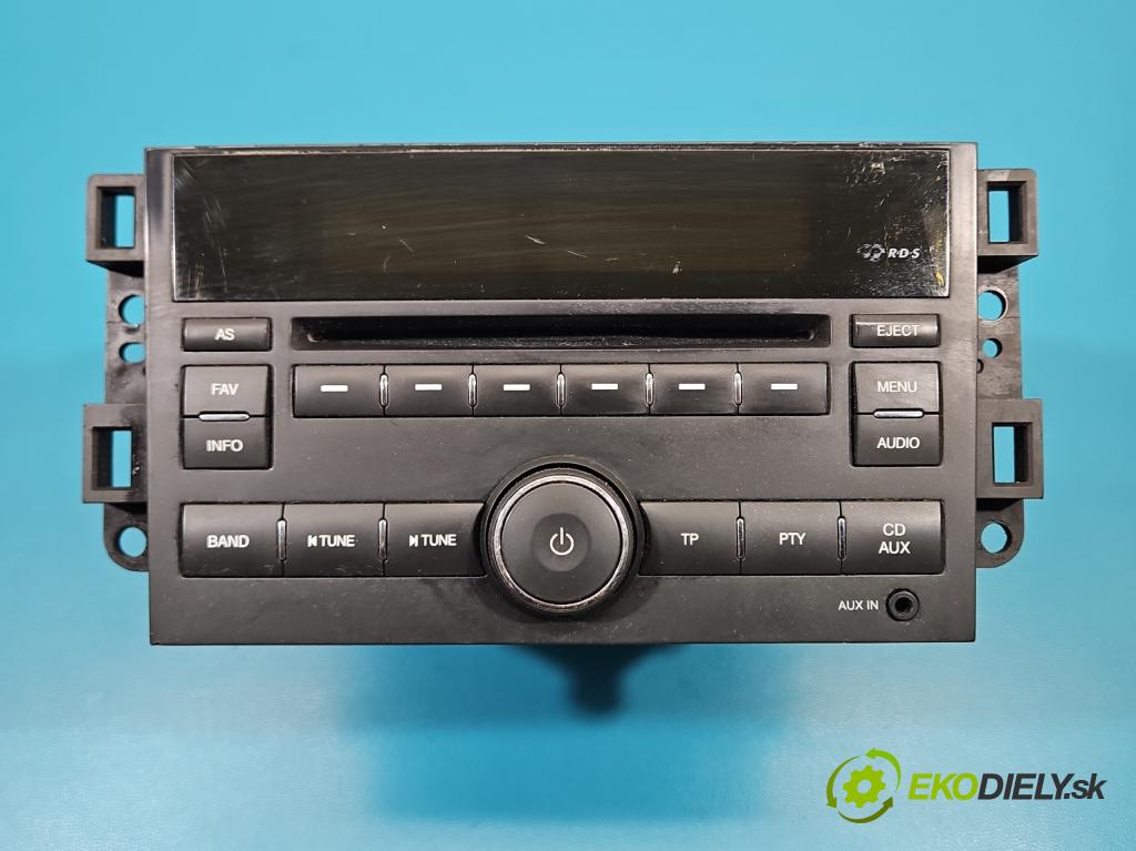 Chevrolet Aveo T250 2006-2011 1.2b 72 HP manual 53 kW 1150 cm3 4- Radio originál 96989220