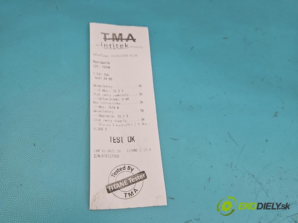 Audi A4 B6 2000-2004 1.9 tdi 131 HP manual 96 kW 1896 cm3 5- štartér 068911024E (Štartér)