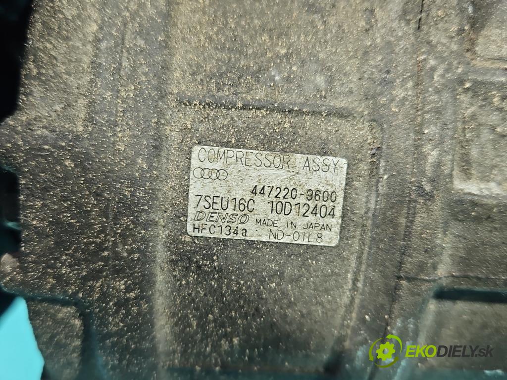 Audi A4 B6 2000-2004 1.9 tdi 131 HP manual 96 kW 1896 cm3 5- Kompresor: klimatizácie 447220-9600 (Kompresor klimatizácie)