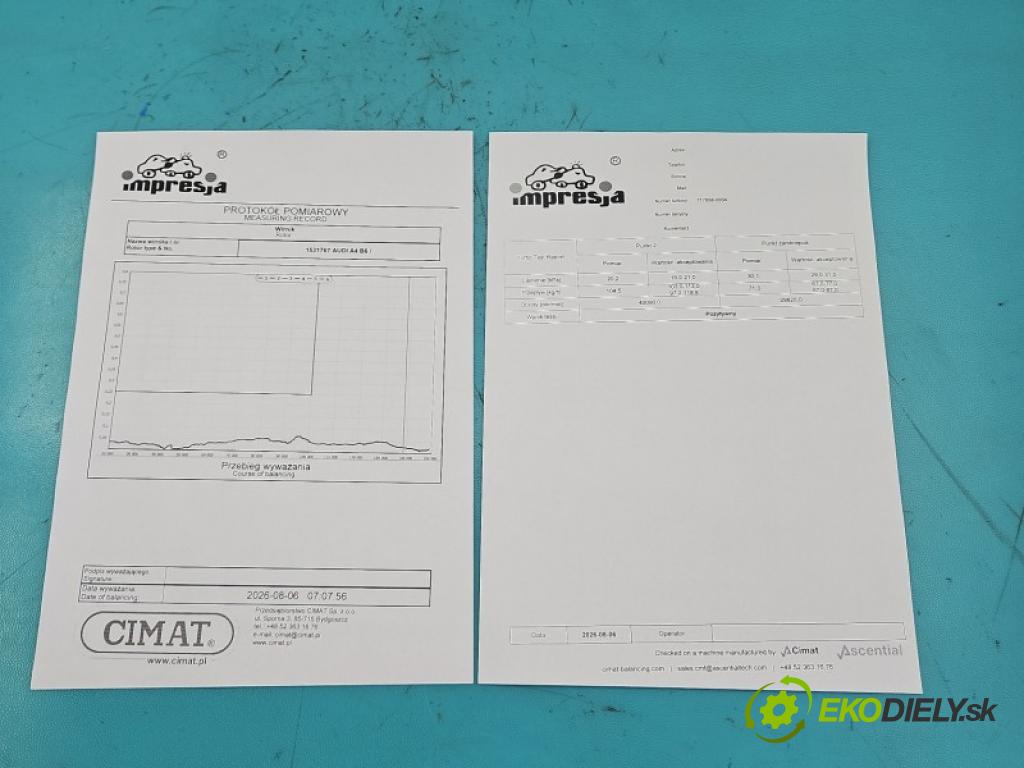 Audi A4 B6 2000-2004 1.9 tdi 131 hp manual 96 kW 1896 cm3 5- Turbodmychadlo repasováno 717858-4