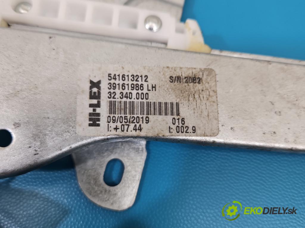 Opel Corsa E 2014-2019 1.4 16V 90 HP manual 66 kW 1398 cm3 5- mechanizmus okna predné ľavý 541613212