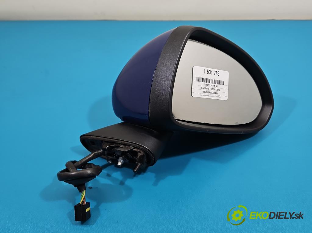 Opel Corsa E 2014-2019 1.4 16V 90 hp manual 66 kW 1398 cm3 5- zpětné zrcátko pravé  (Klika dveří ostatní)
