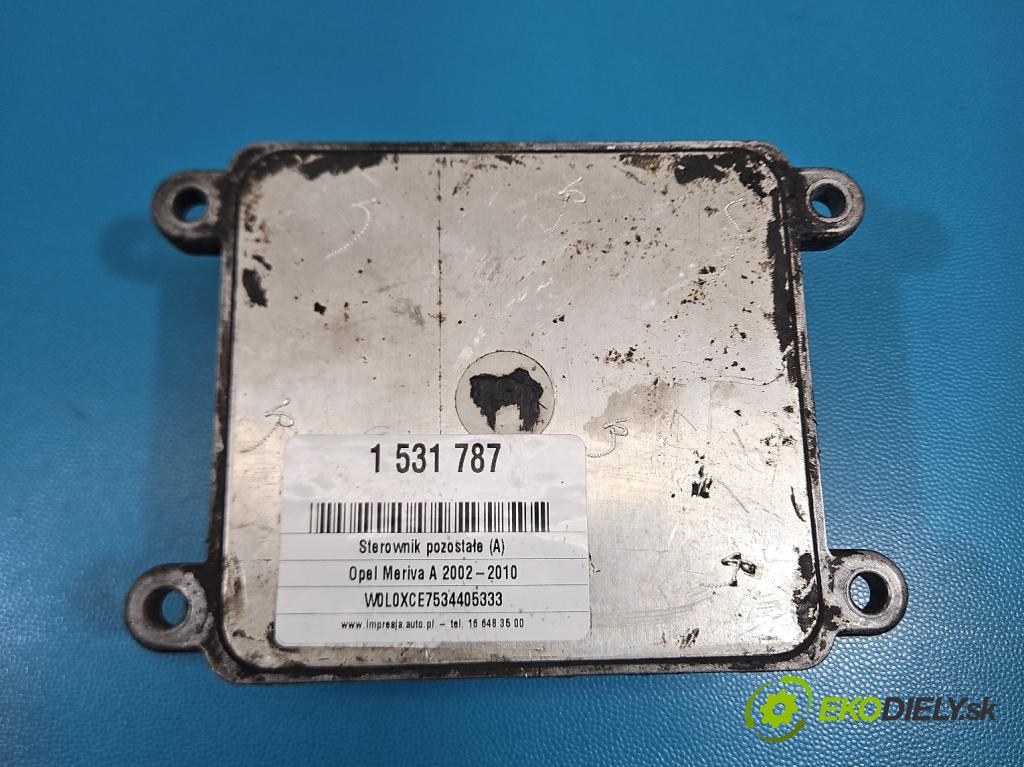 Opel Meriva A 2002-2010 1.7 dti 75 hp manual 55 kW 1686 cm3 5- řídící jednotka 8971891361