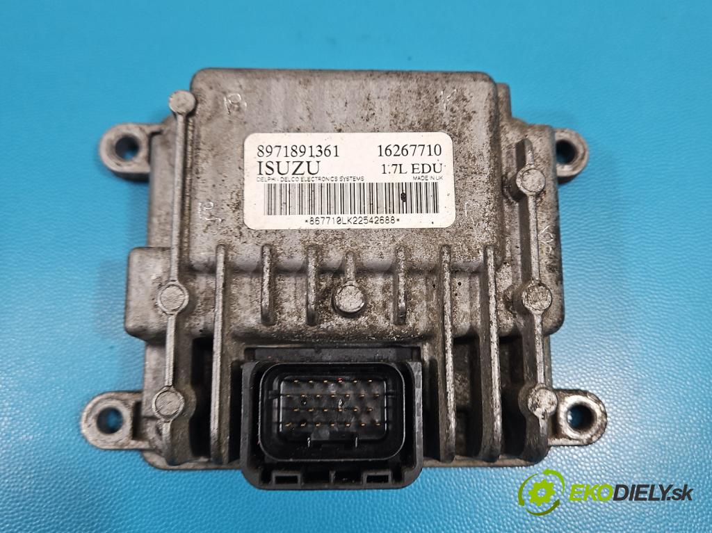 Opel Meriva A 2002-2010 1.7 dti 75 hp manual 55 kW 1686 cm3 5- řídící jednotka 8971891361