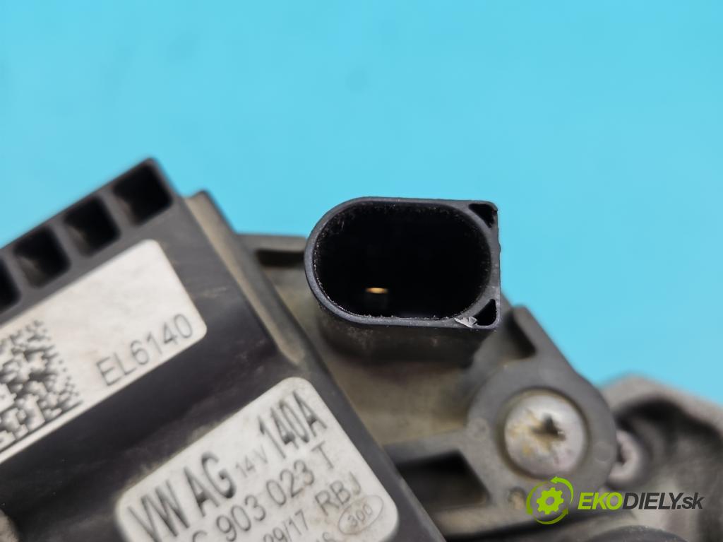 Vw Passat B8 2014 - 1.4 tsi 125 HP manual 92 kW 1395 cm3 4- Alternator 04C903023T (Alternátor)