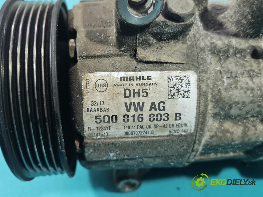 Vw Passat B8 2014 - 1.4 tsi 125 HP manual 92 kW 1395 cm3 4- Kompresor: klimatizácie 5Q0816803B (Kompresor klimatizácie)