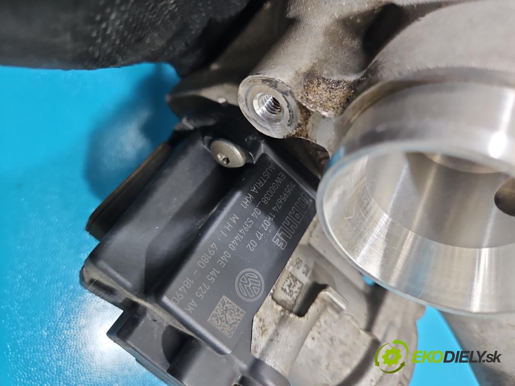 Vw Passat B8 2014 - 1.4 tsi 125 HP manual 92 kW 1395 cm3 4- turbodúchadlo, turbo 49180-01275 (Turbodúchadlo (kompletné))