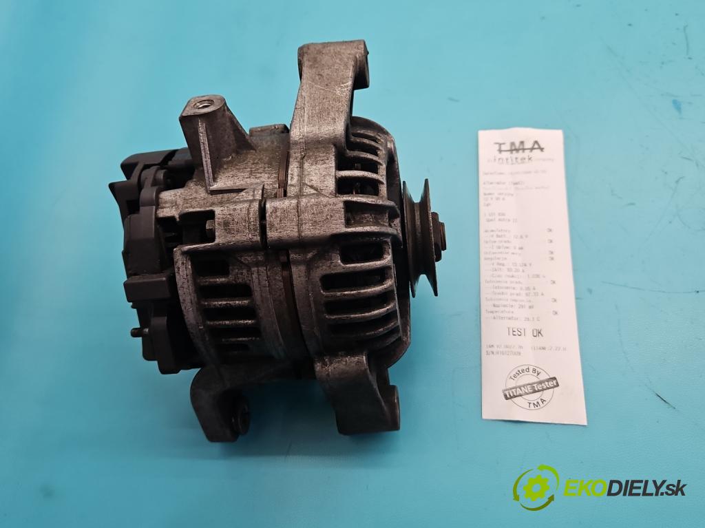 Opel Astra II 1998-2009 1.7 DTL 68 HP manual 50 kW 1700 cm3 4- Alternator 0124225009 (Alternátor)