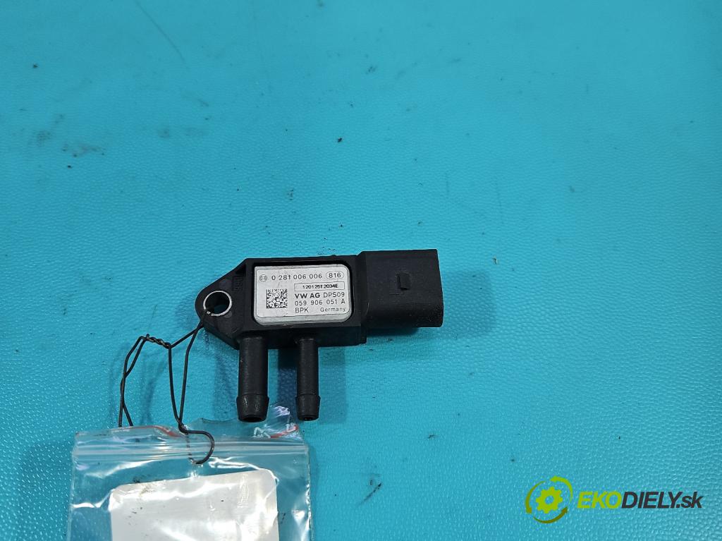 Audi A6 C7 2011-2018 3.0 TDI 204 hp automatic 150 kW 2967 cm3 5- snímač tlaku spalin 0281006006