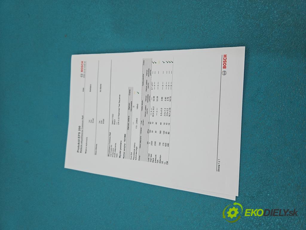 Audi A6 C7 2011-2018 3.0 TDI 204 HP automatic 150 kW 2967 cm3 5- vstrek 0445117022 (Vstrekovač paliva)