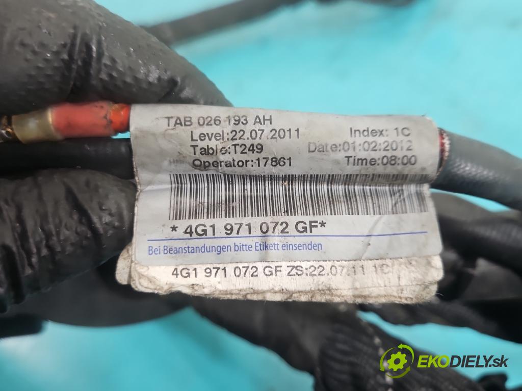 Audi A6 C7 2011-2018 3.0 TDI 204 HP automatic 150 kW 2967 cm3 5- Zväzok: motora 4G1971072GF