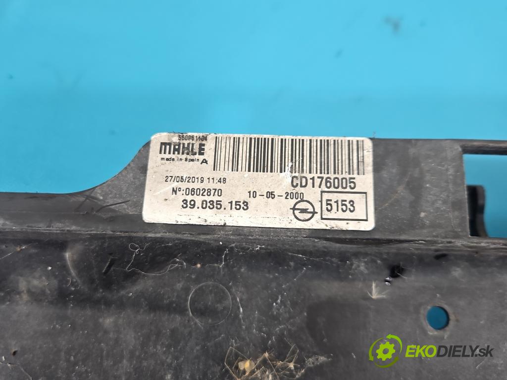 Opel Corsa E 2014-2019 1.4 16V 90 hp manual 66 kW 1398 cm3 5- ventilátor chladič