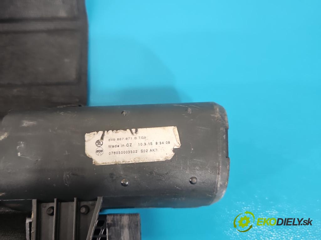 Skoda Fabia III 2014- 2021 1.4 TDI 105 hp manual 77 kW 1422 cm3 5- roleta 6V9867871B (Roleta zavazadlového prostoru)