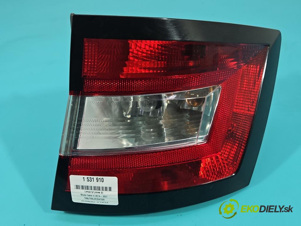 Skoda Fabia III 2014- 2021 1.4 TDI 105 HP manual 77 kW 1422 cm3 5- svetlo / reflektor zadné pravé 6V9945096 (Kľučka dverí ostatné)