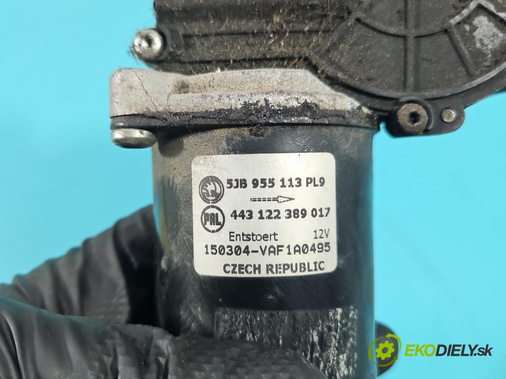 Skoda Fabia III 2014- 2021 1.4 TDI 105 HP manual 77 kW 1422 cm3 5- motor stieračov predné 5JB955113