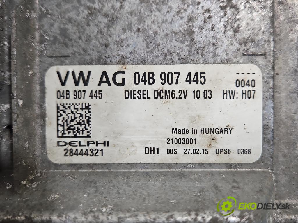 Skoda Fabia III 2014- 2021 1.4 TDI 105 HP manual 77 kW 1422 cm3 5- riadiaca jednotka motora 04B907445