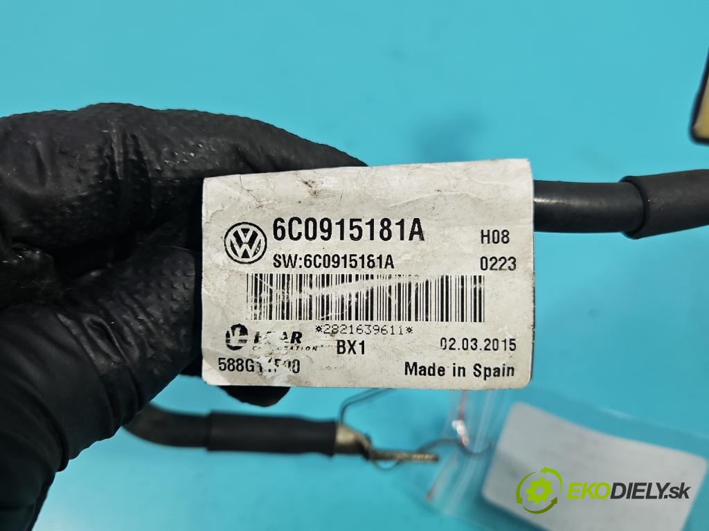 Skoda Fabia III 2014- 2021 1.4 TDI 105 hp manual 77 kW 1422 cm3 5- kontakt mínus: 6C0915181A