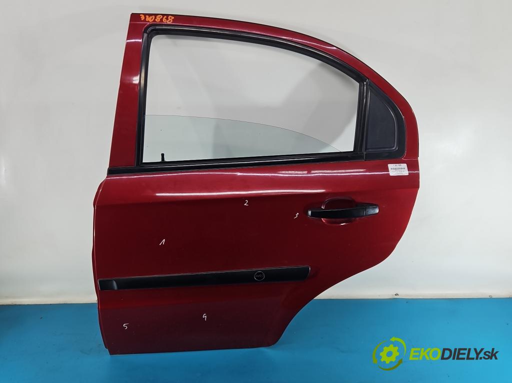 Chevrolet Aveo T250 2006-2011 1.2b 72 hp manual 53 kW 1150 cm3 4- dveře zadní levé  (Klika dveří ostatní)