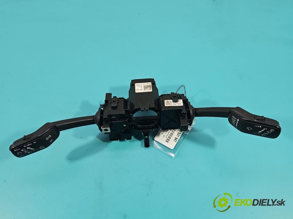 Skoda Fabia III 2014- 2021 1.4 TDI 105 HP manual 77 kW 1422 cm3 5- prepínač komplex: 6C0953501K (Prepínacie páčky pod volantom)