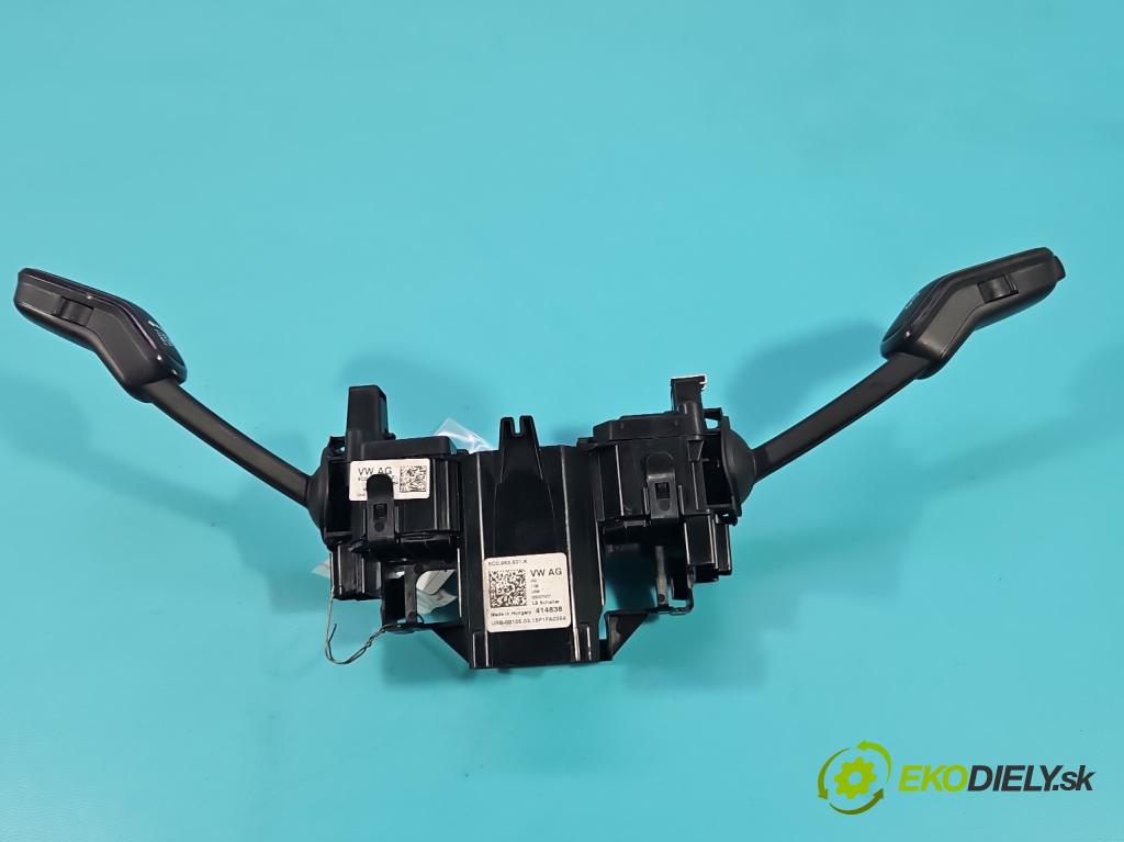 Skoda Fabia III 2014- 2021 1.4 TDI 105 HP manual 77 kW 1422 cm3 5- prepínač komplex: 6C0953501K (Prepínacie páčky pod volantom)