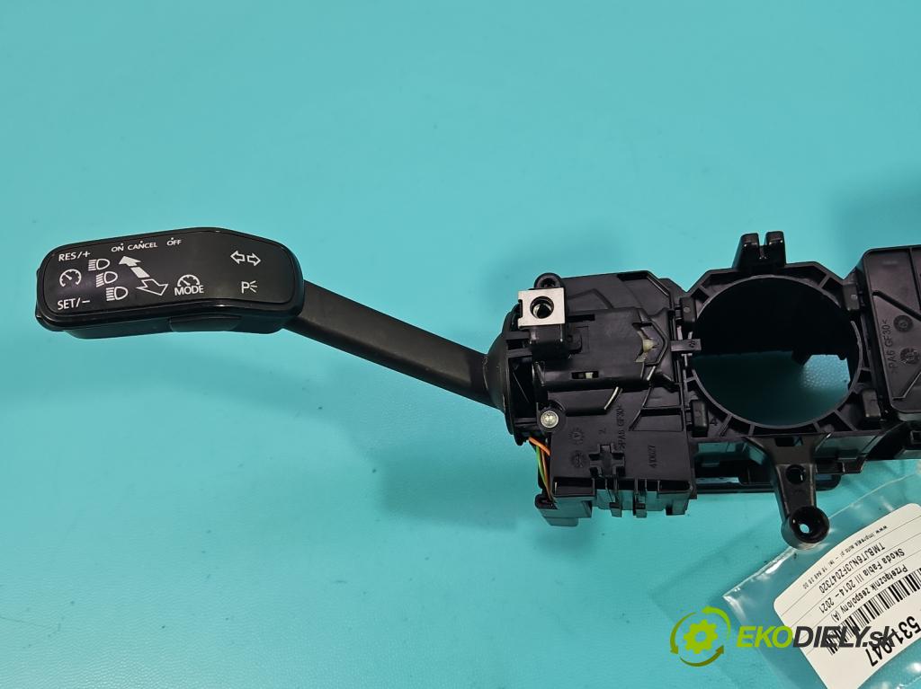 Skoda Fabia III 2014- 2021 1.4 TDI 105 HP manual 77 kW 1422 cm3 5- prepínač komplex: 6C0953501K (Prepínacie páčky pod volantom)