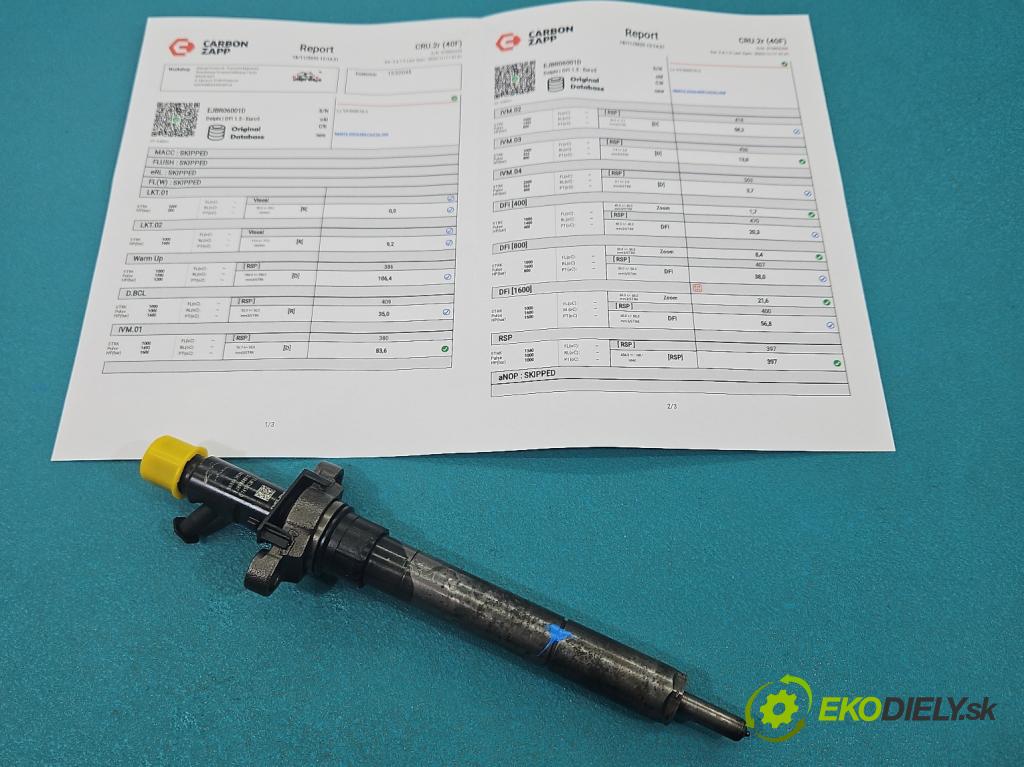 Peugeot 407 2.0 hdi 136 HP manual 100 kW 1997 cm3 4- vstrek EJBR06001D (Vstrekovač paliva)