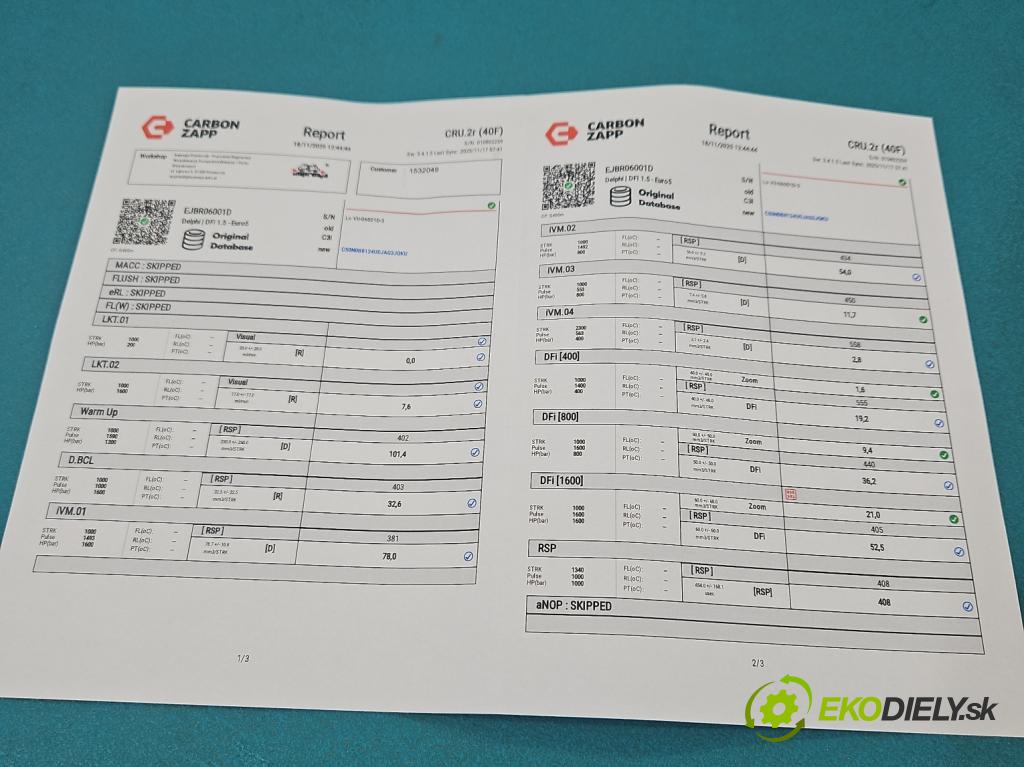 Peugeot 407 2.0 hdi 136 HP manual 100 kW 1997 cm3 4- vstrek EJBR06001D (Vstrekovač paliva)